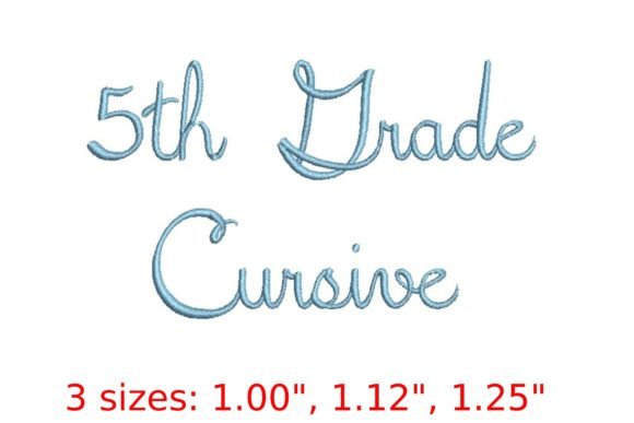 5th Grade Cursive: A Script Font with Schoolyard Charm
