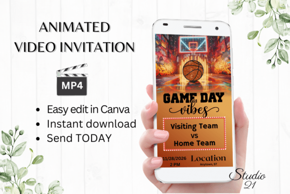 Animated Basketball Game Invite: A Dynamic Digital Solution