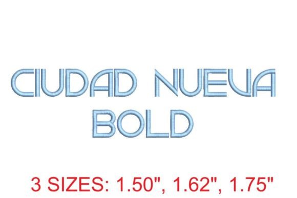 Ciudad Nueva Bold: A Modern Typeface for Striking Embroidery