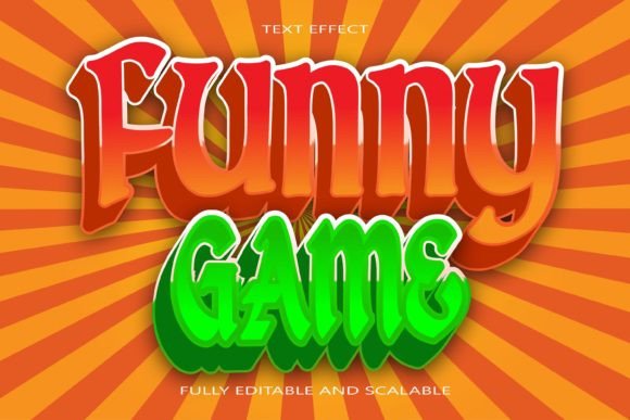 Funny Game Editable Text Effect: A Playful Design Asset