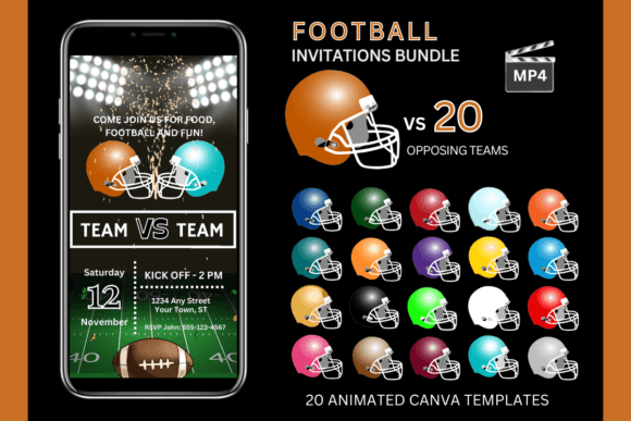 Game Day Ready: The Burnt Orange Team Bundle for Invitations