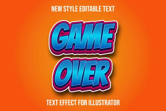 Game Over Text Effect: Bold Typography for Impactful Designs
