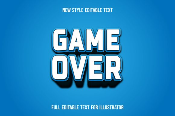 Game Over-Text Effect: Dynamic Typography for Bold Projects