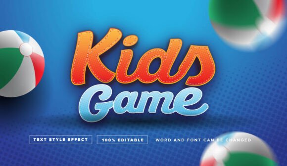 Get the Winner League Look with This Editable Kids Game Text Effect