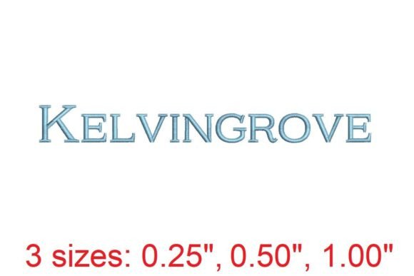 Kelvingrove Embroidery Font: Stitching Sophistication into Every Thread