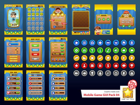 Mobile Game GUI Pack 04: A Complete UI Toolkit for Developers