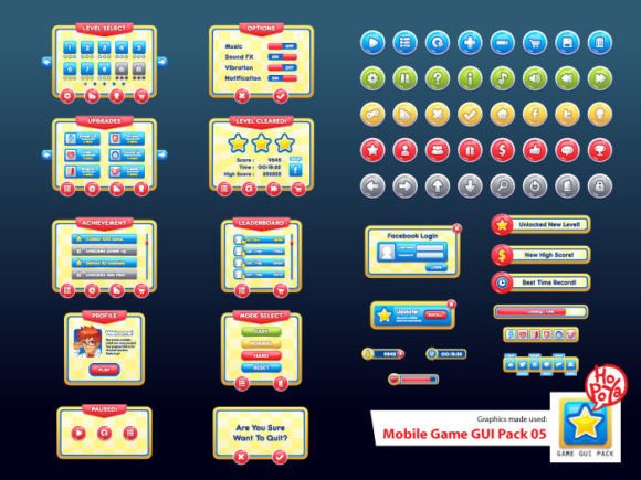 Mobile Game GUI Pack 05: A Complete UI Toolkit for Game Developers
