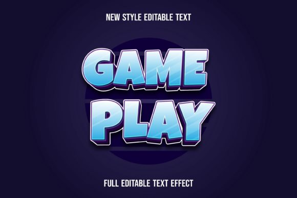 Unleash Playful Energy with Text Effect-game Play Typography